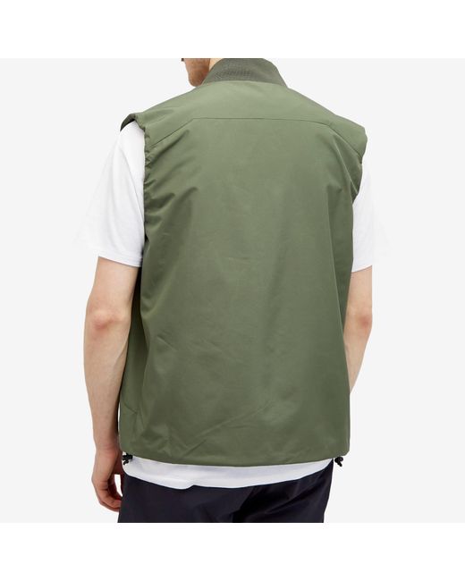 Norse Projects Green Gore-Tex Infinium Bomber Jacket Gilet for men