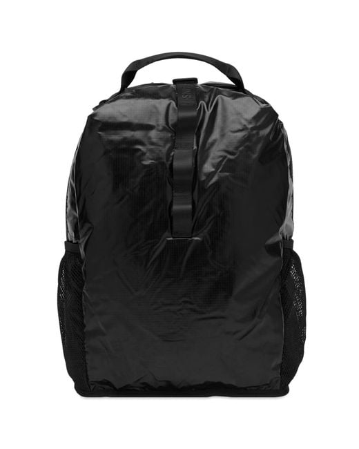 Rains Black Sibu Clip Front Backpack