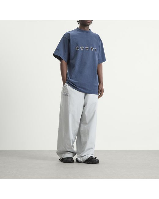 Balenciaga Blue American Football Track Pant for men