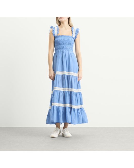 Rixo Blue Aubrie Dress