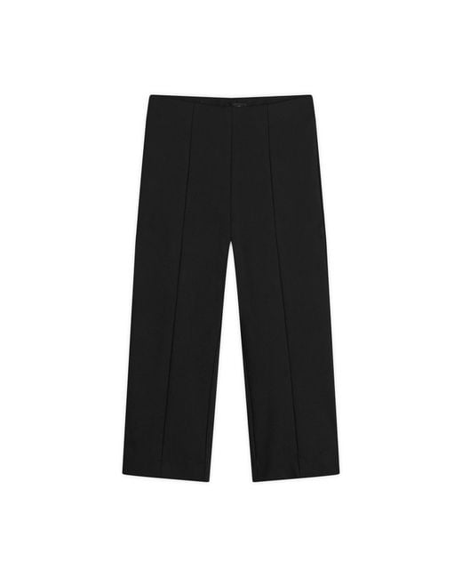 GOOD AMERICAN Black Soft Stretch Ponte Pull On Capris