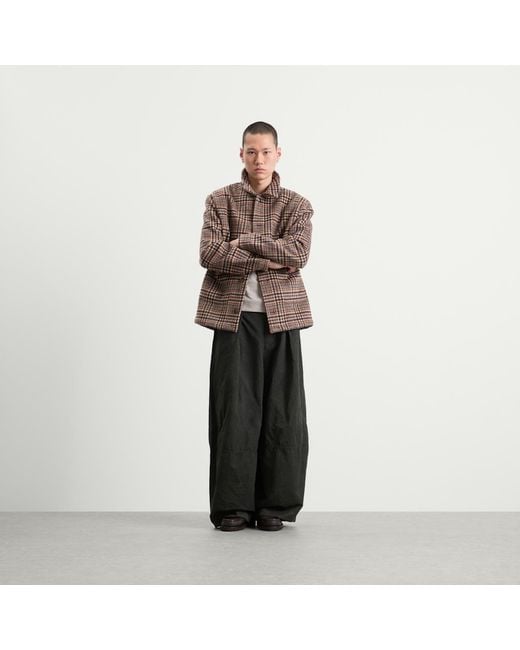 BOUND Brown Wool Button Jacket for men
