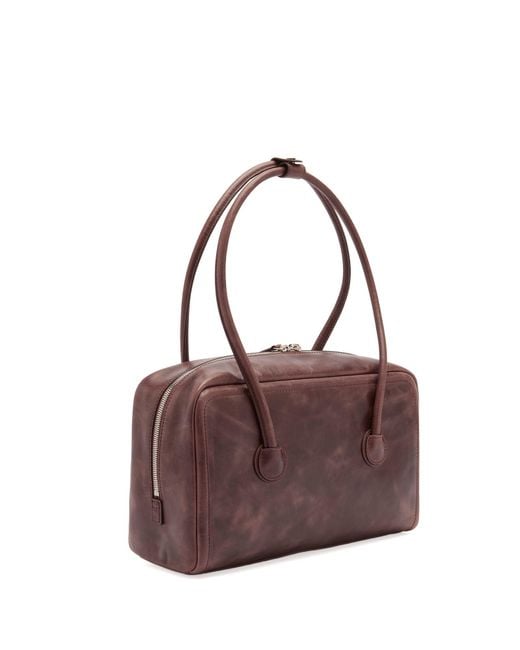 MARGE SHERWOOD Purple Soft Boston Bag