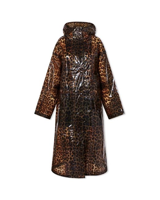 Stand Studio Brown Sylvie Leopard Raincoat