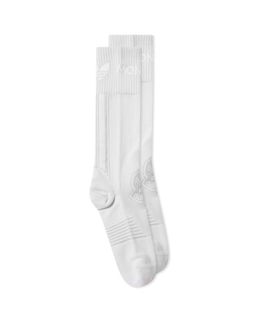 Moncler White X Adidas Originals Sports Sock