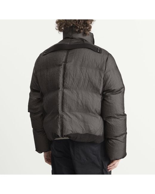 Rick Owens Black Ripstop Turtle Jacket for men