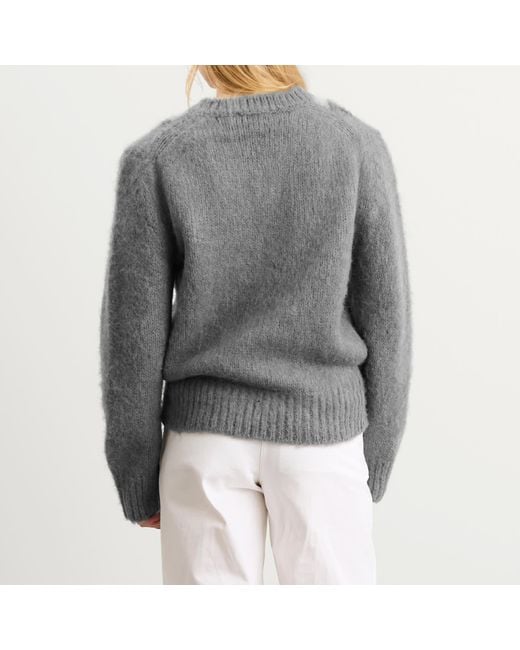 DUNST Gray Baby Alpaca Argyle Jumper