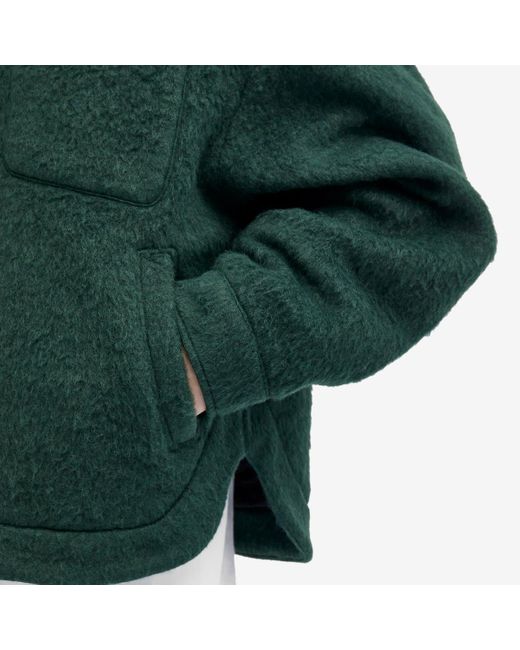 Cole Buxton Green Wool Overshirt for men