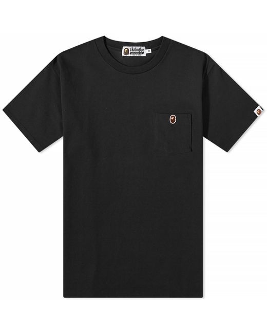 A Bathing Ape Black One Point Pocket T-Shirt for men