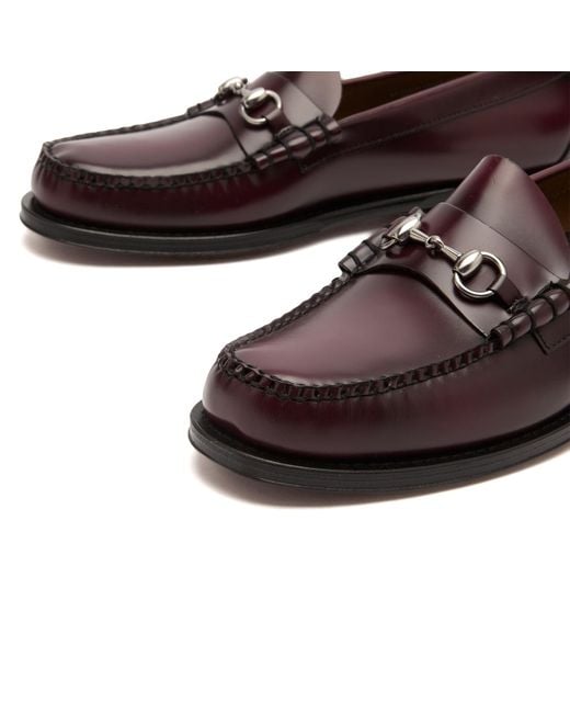 G.H.BASS Brown Lincoln Horse Bit Loafer for men
