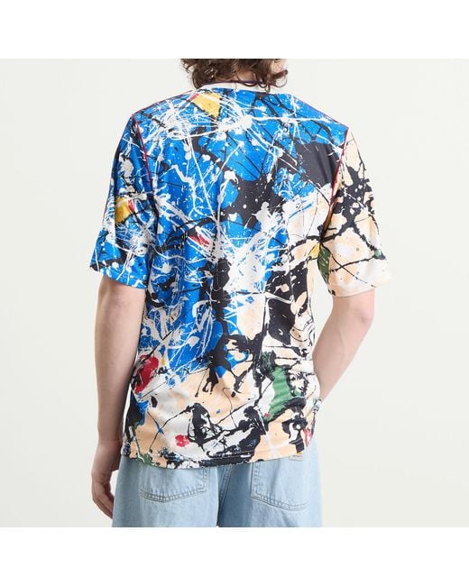 Stone Roses Top adidas X Stone Roses Manchester United Jersey Top in Blue for Men | Lyst UK