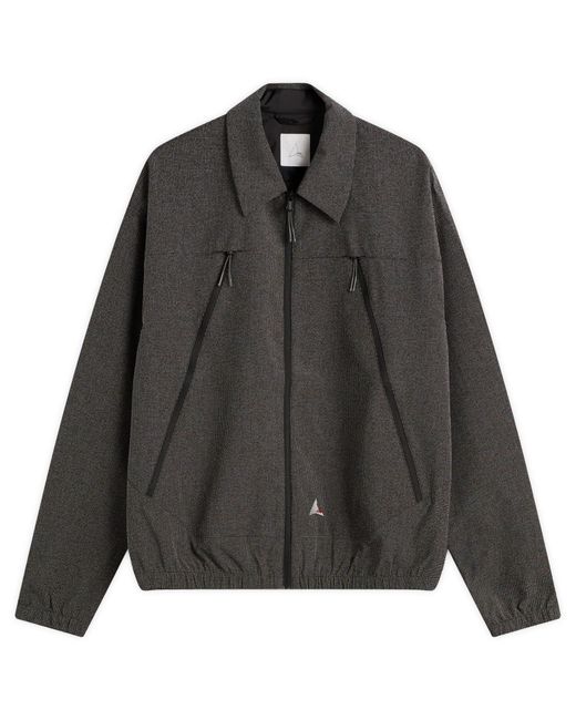 Roa Black Lamon Reinforced Technical Zip Up Shirt for men