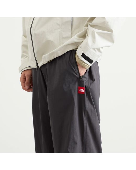 The North Face Gray Redbox Packable Wind Trousers for men