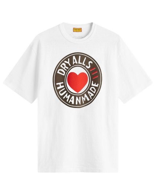 Human Made White Circle Graphic T-Shirt for men