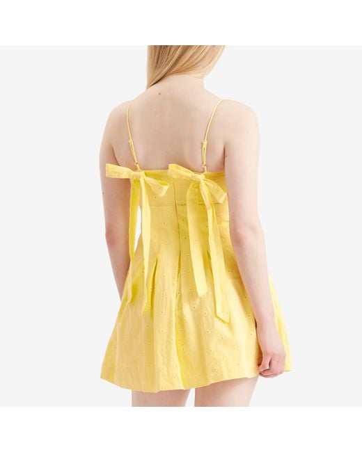 Damson Madder Yellow Iris Mini Dress