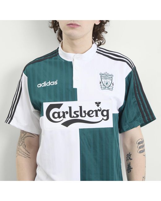 Adidas Blue Liverpool Fc 95' Away Jersey Top for men