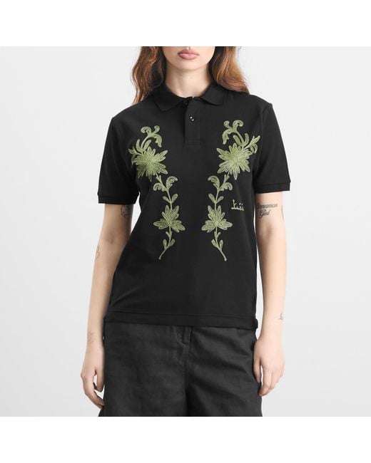 Toga Black Toga Embroidery Polo Shirt
