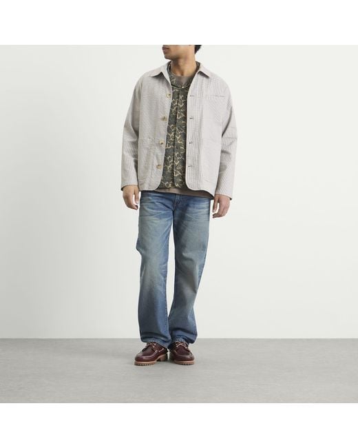 Kestin Gray Seersucker Huntly Jacket for men