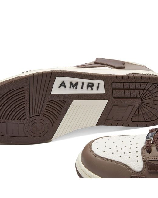 Amiri Brown Skel Top Low Sneakers for men