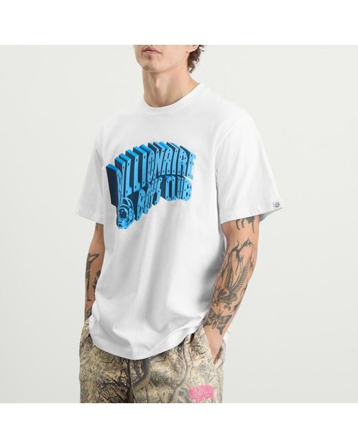 BBCICECREAM Blue 3D Arch Logo T-Shirt for men