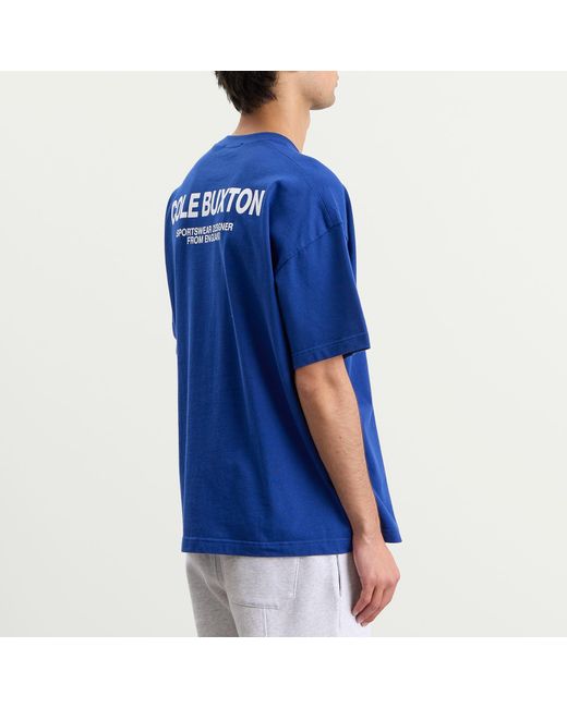 Cole Buxton Blue Cb Sportswear T-Shirt for men