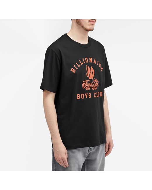 BBCICECREAM Black Campfire T-Shirt for men