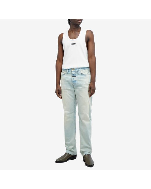Fear Of God White 8Th Ribbed Tank for men