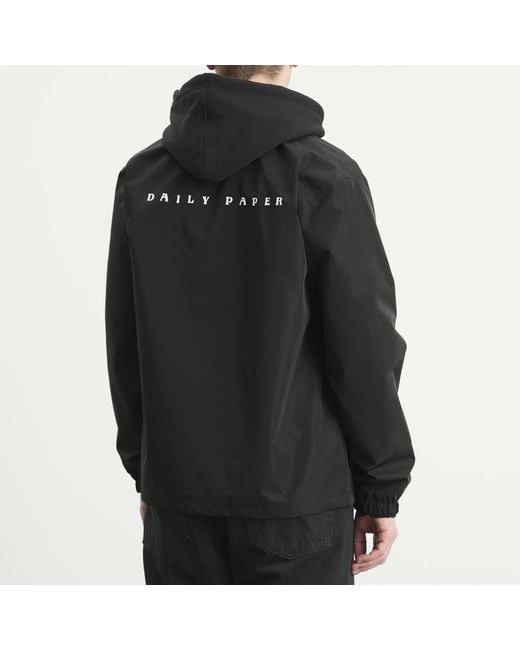 Daily Paper Black Alias Dias Coach Jacket for men