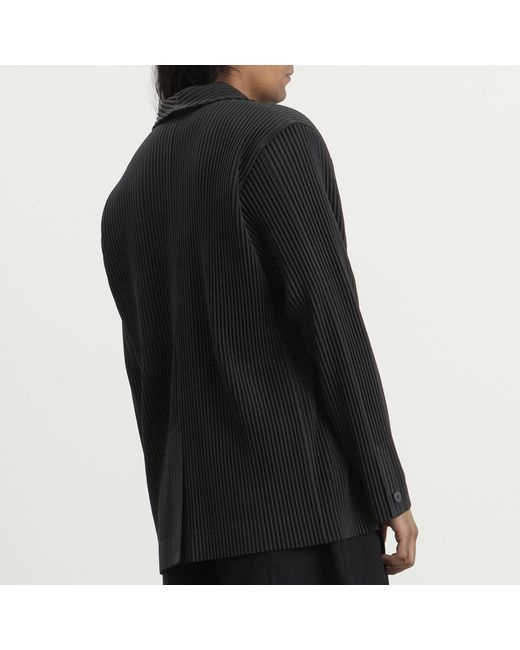 Homme Plissé Issey Miyake Black Pleat Blazer for men