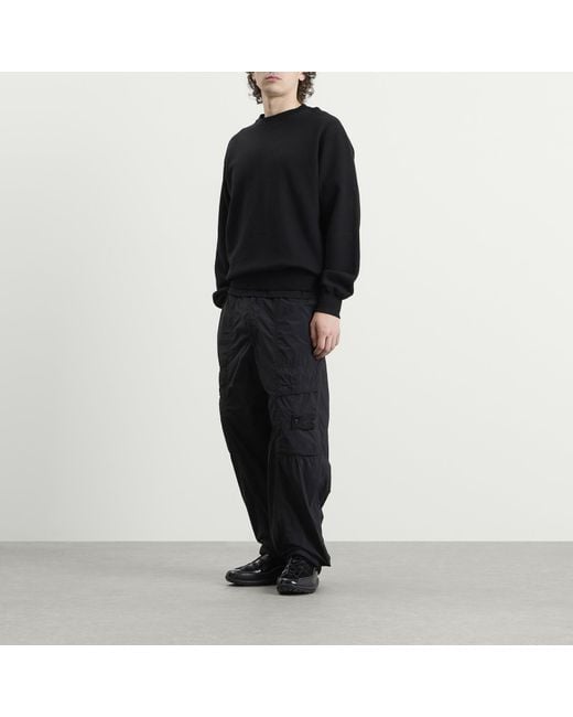 Stone Island Blue Ghost Nylon Smerigliato Cargo Trousers for men