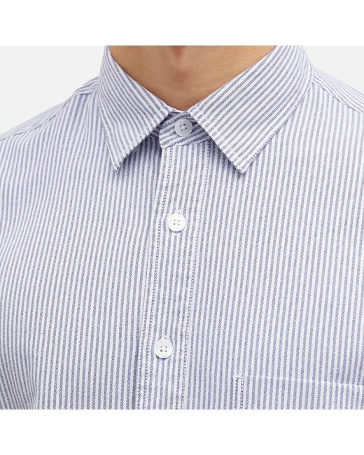 FRIZMWORKS White Og Stripe Oversized Shirt for men