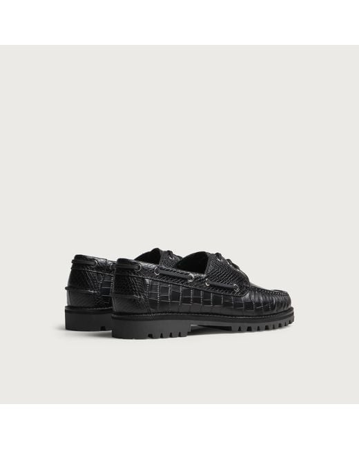 G.H.BASS Black Mallorie 4 Eye Loafers