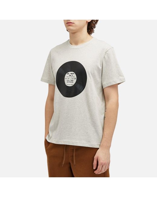 A.P.C. Gray Plantine Turntable Graphic T-Shirt for men