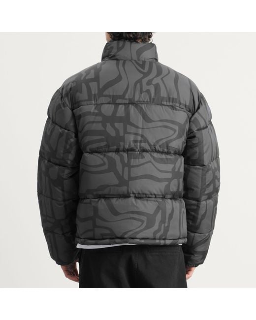 by Parra Gray Broken Ftp Puffer Jacket for men