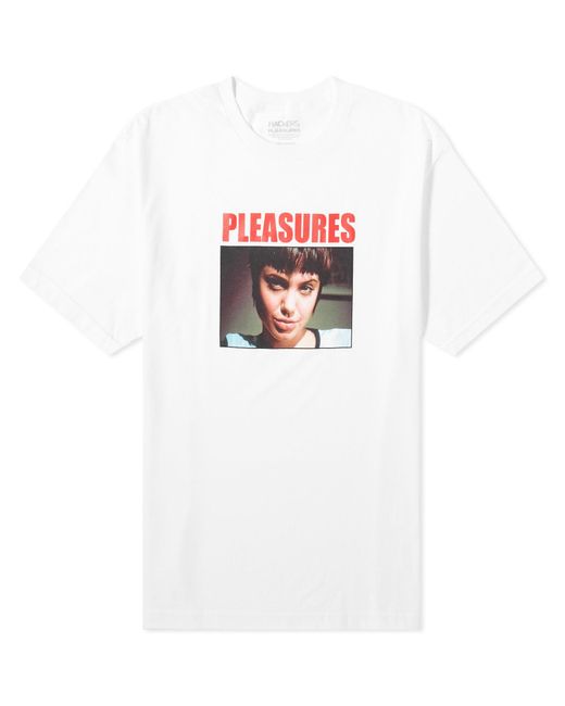 Pleasures White Hackers Kate T-Shirt for men