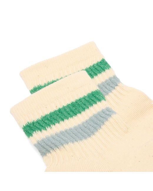 RoToTo Blue Retro Athletic Ankle Sock