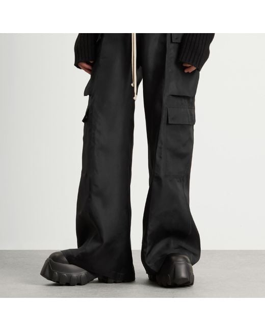 Rick Owens Black Beatle Mega Tractor Boot for men