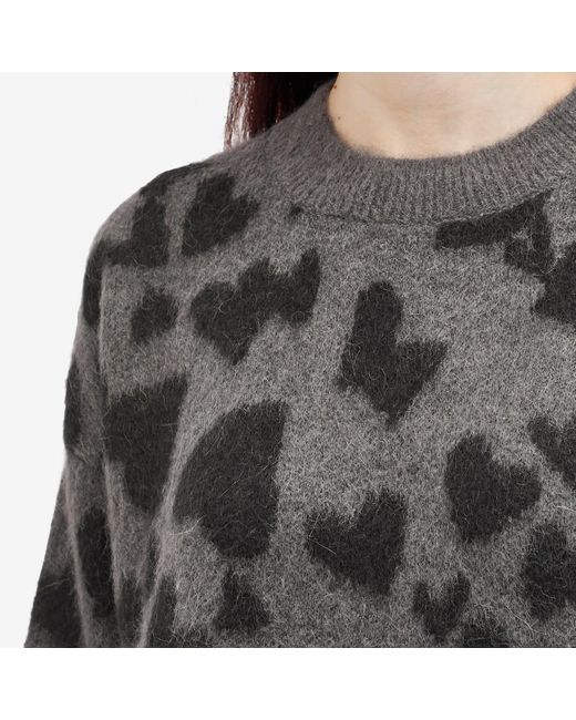 Anine Bing Gray Sydney Hearts Crew Jumper