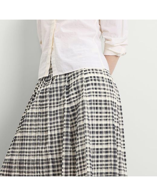 YMC Black Rosette Midi Skirt