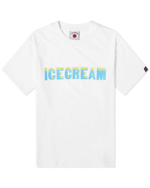 ICECREAM White Drippy T-Shirt for men
