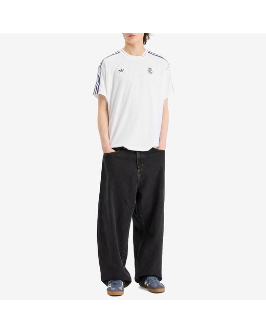 Adidas White Real Madrid Icon Jersey for men