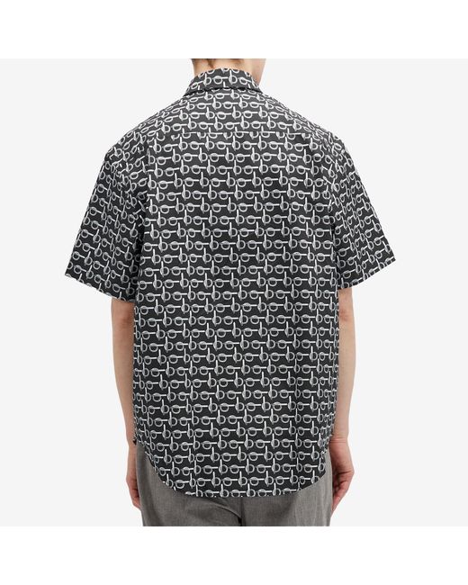 Burberry Black All Over Print Shirt for men