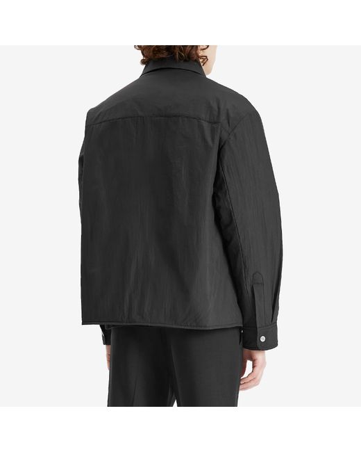 Ami Paris Padded Adc Overshirt in Black for Men | Lyst UK 