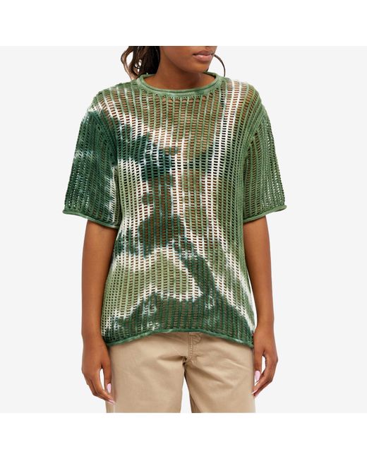 House Of Sunny From The Groves Loose Knit Top in Green | Lyst