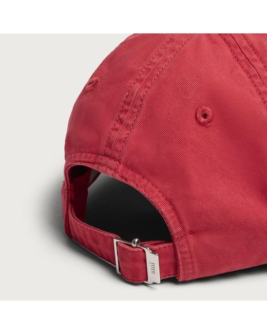 AMI Washed Cotton Embroidered Cap for men
