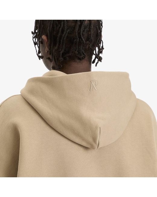 Represent Natural Initial Boxy Zip Hoodie for men