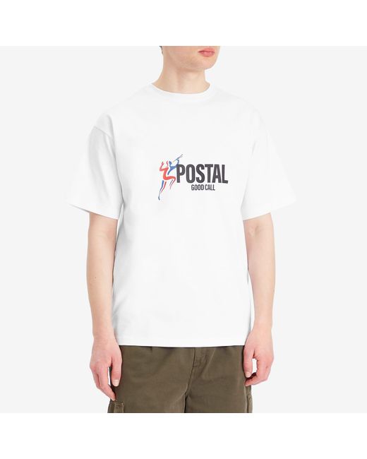 Postalco White Good Call T-Shirt for men