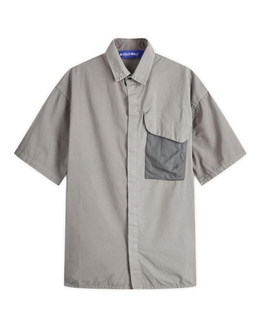 A_COLD_WALL* Gray Brunswick Short Sleeve Shirt for men