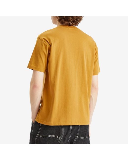 Dime Yellow Globe T-Shirt for men