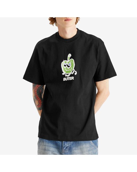 Butter Goods Black Smug T-Shirt for men